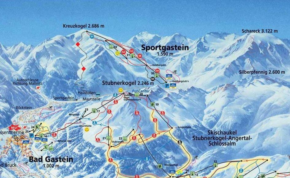 Hotel Haas Bad Gastein Bagian luar foto